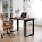 Flash Furniture Redmond 48x24 Conf Tbl w/1in. Thick Dbl Sided Laminate Tbl Top w/PVC and U-Frame Steel Bse, Walnut MT-M4824-WLT-UBF-GG - alternate 1